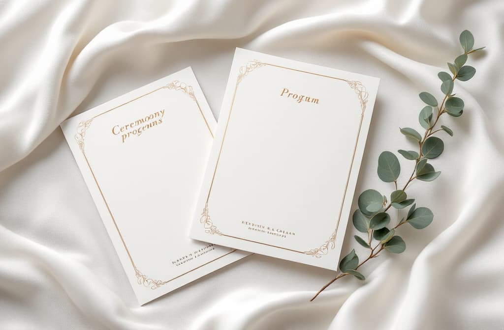 Programs & Playbills — wedding and event printing at VSL Print NYC