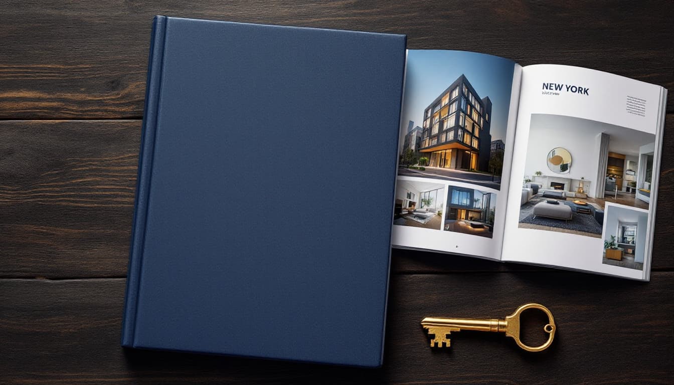 NYC brownstone and condominium marketing brochures printed in-house at VSL Print
