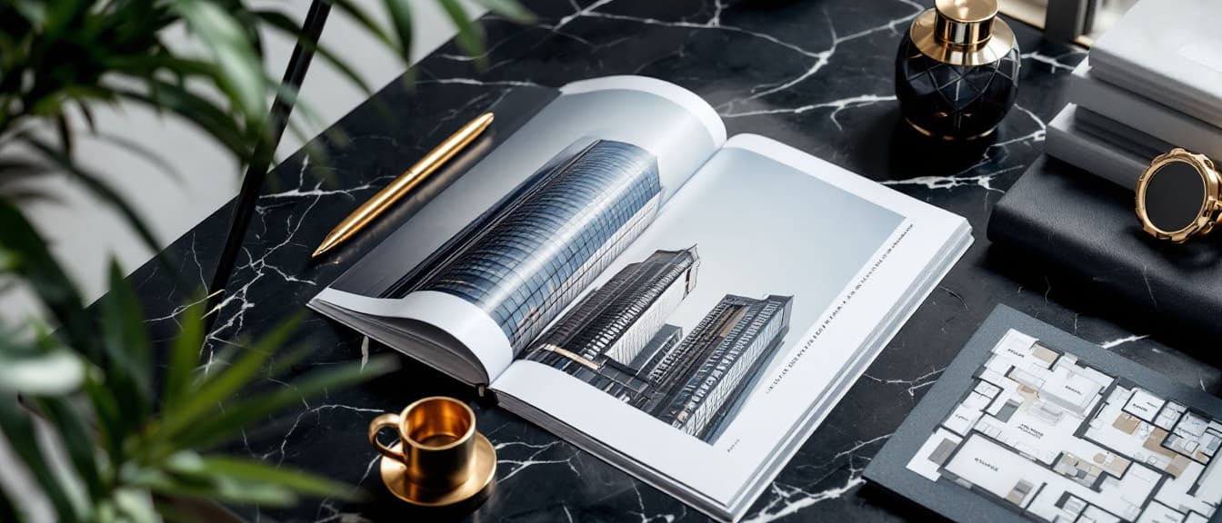 Luxury NYC property brochure and floor plans — real estate printing by VSL Print