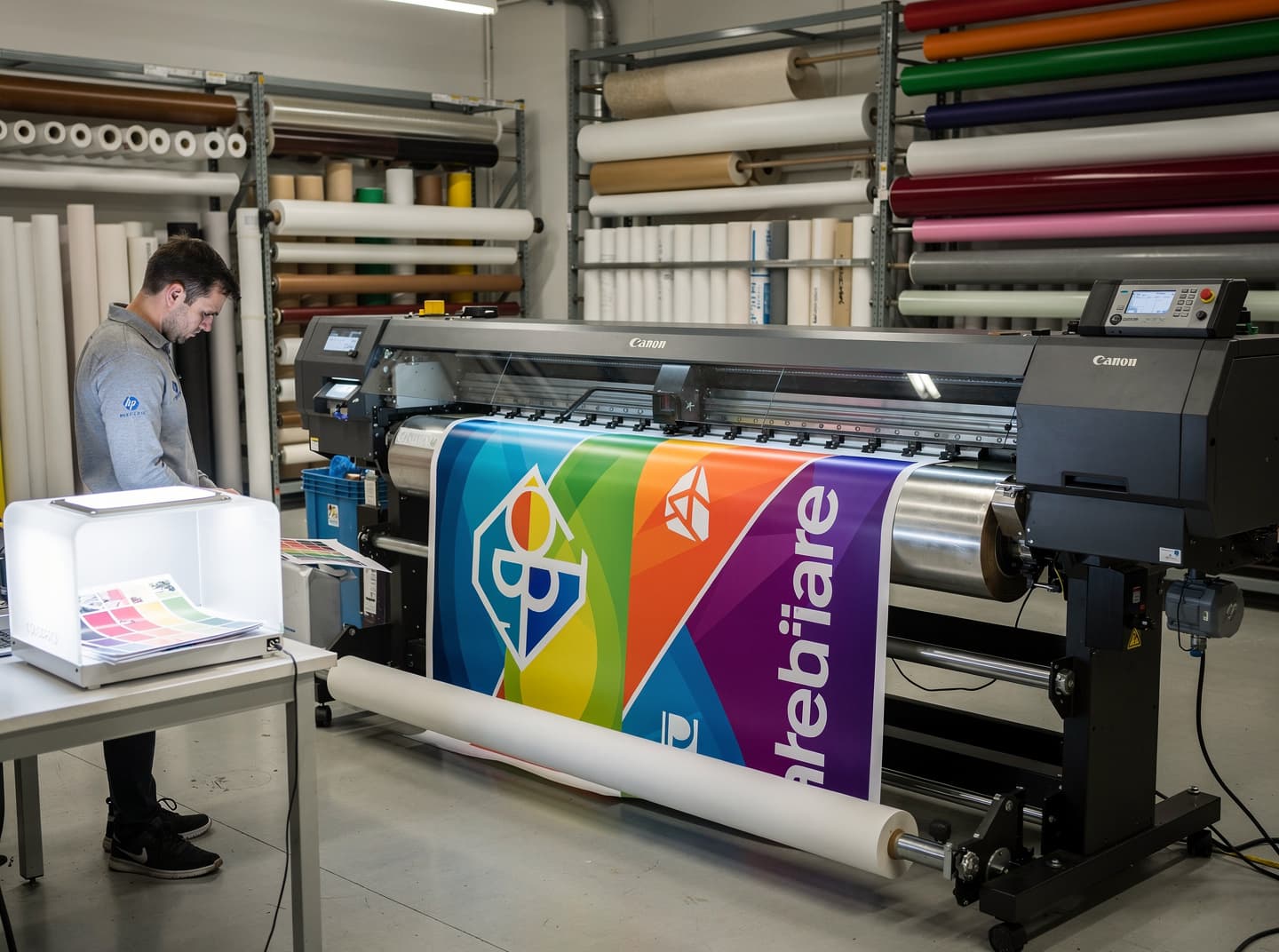 Large format printer at VSL Print NYC