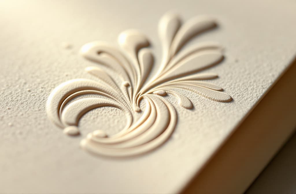 Letterpress invitation printing detail