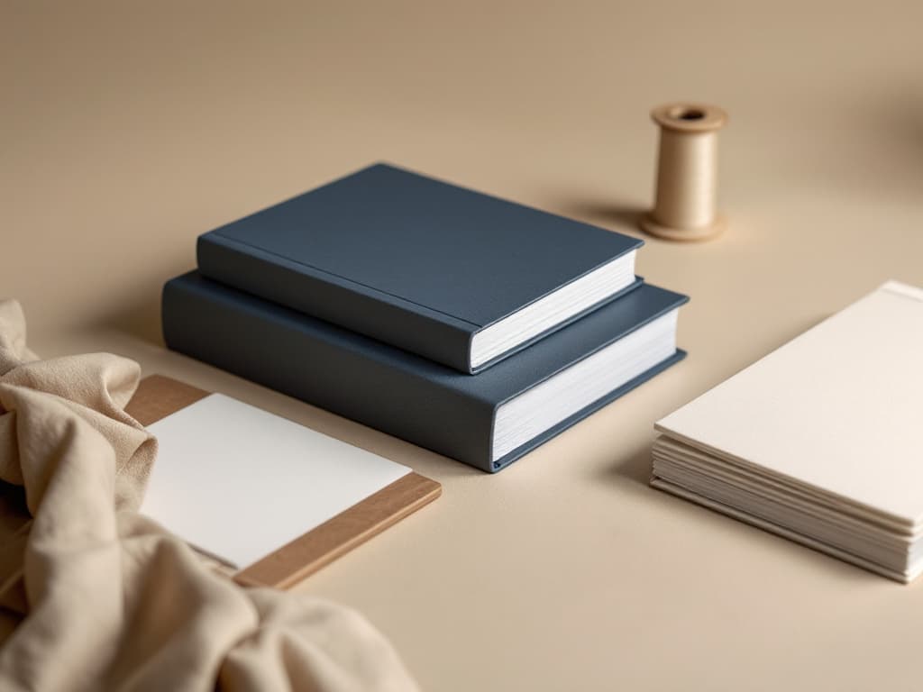 In-house bookbinding and finishing at VSL Print NYC — bound books, binding thread, and folded signatures
