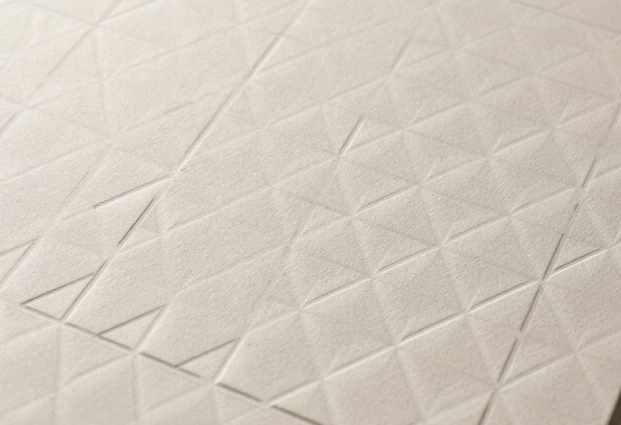 Embossing invitation printing detail