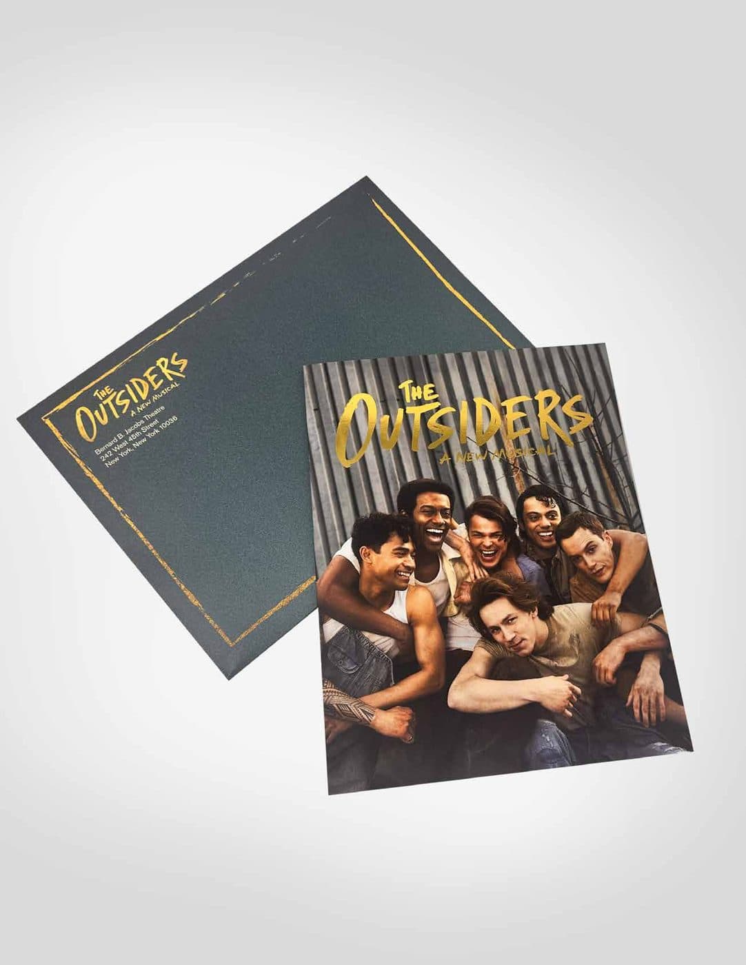 The Outsiders program with gold foil cover