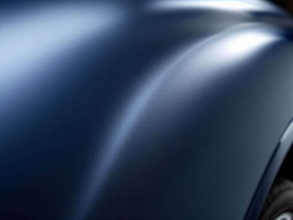 Laminated vinyl wrap conforming cleanly around a vehicle body line with sealed edges