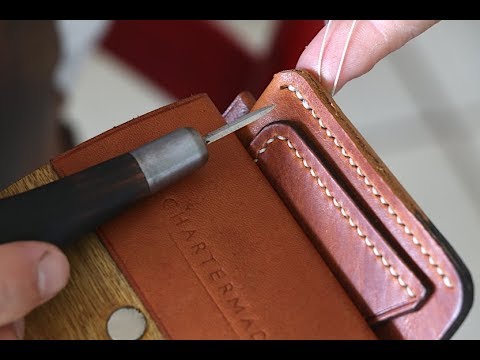 How to: Hand stitching leather with traditional saddle stitch