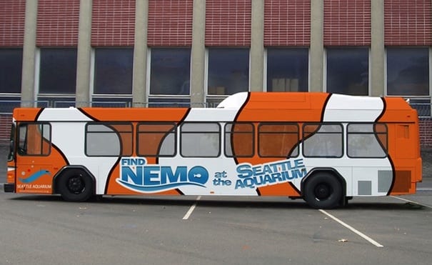 ny bus wrap printing New York bus panel wrap advertising installation
